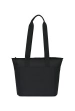 Custom Aviana Rowan Recycled Nylon Tote Cooler - AWARE - Black with Company Logo - Personalized Bulk Corporate Gift - 1