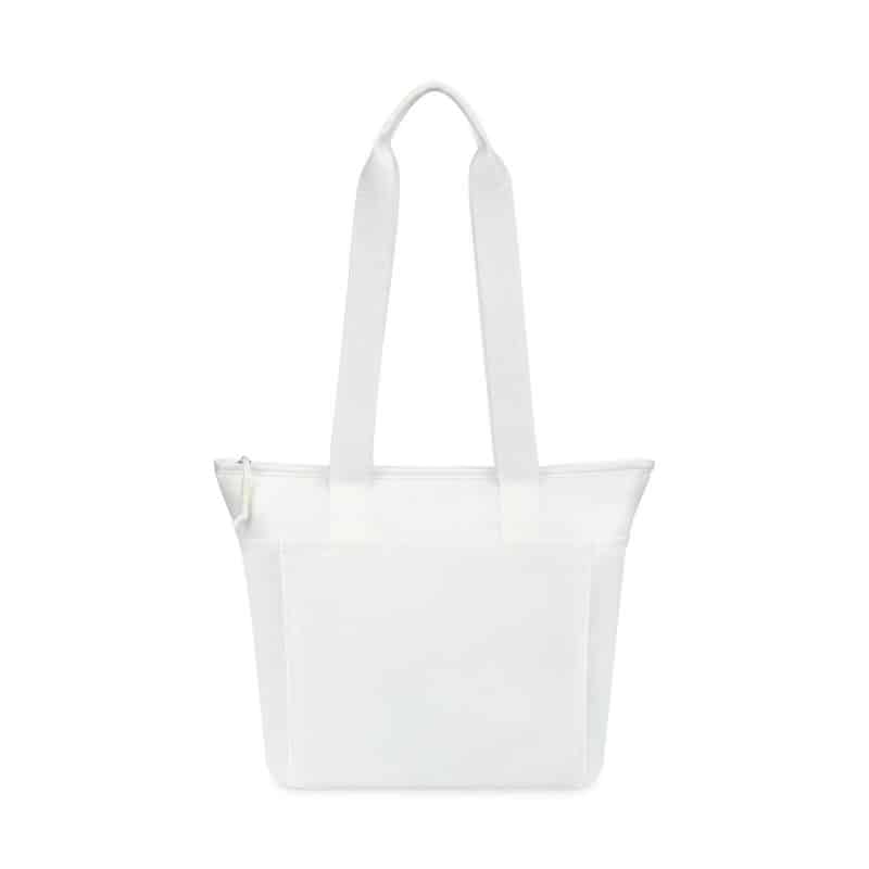 Custom Aviana Rowan Recycled Nylon Tote Cooler - AWARE - Marshmallow with Company Logo - Personalized Bulk Corporate Gift - 1