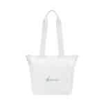 Custom Aviana Rowan Recycled Nylon Tote Cooler - AWARE - Marshmallow with Company Logo - Personalized Bulk Corporate Gift