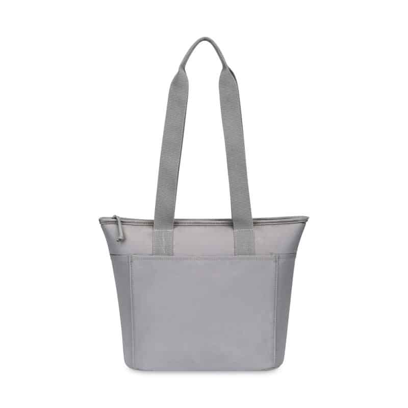 Custom Aviana Rowan Recycled Nylon Tote Cooler - AWARE - Taupe with Company Logo - Personalized Bulk Corporate Gift - 1