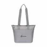 Custom Aviana Rowan Recycled Nylon Tote Cooler - AWARE - Taupe with Company Logo - Personalized Bulk Corporate Gift
