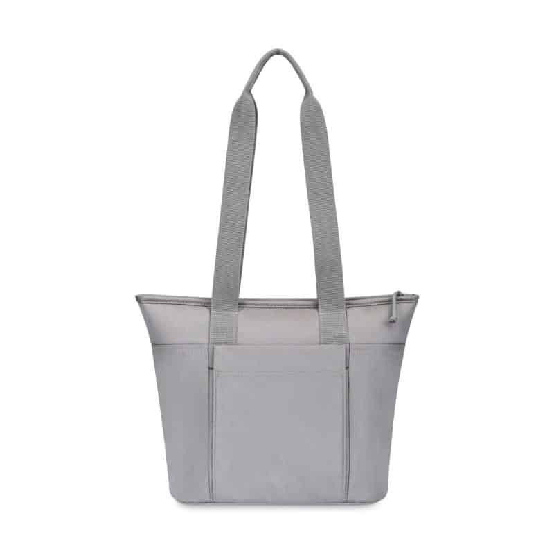 Custom Aviana Rowan Recycled Nylon Tote Cooler - AWARE - Taupe with Company Logo - Personalized Bulk Corporate Gift - 3