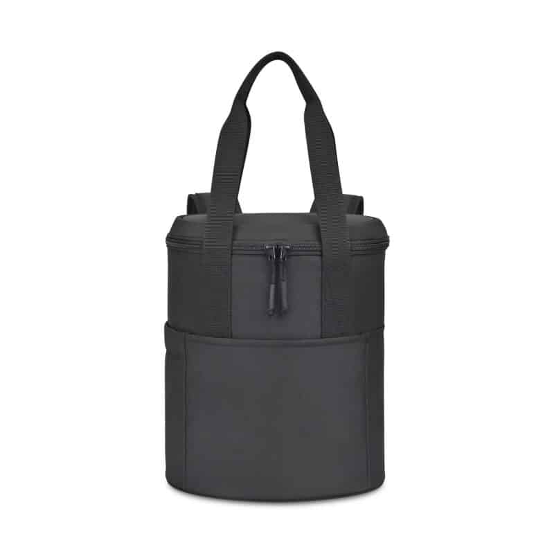Custom Aviana Rowan Recycled Nylon Tote Pack Cooler - AWARE - Black with Company Logo - Personalized Bulk Corporate Gift - 1