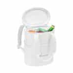 Custom Aviana Rowan Recycled Nylon Tote Pack Cooler - AWARE - Marshmallow with Company Logo - Personalized Bulk Corporate Gift - 2