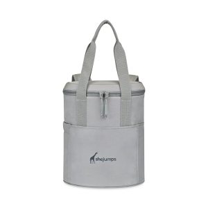 Custom Aviana Rowan Recycled Nylon Tote Pack Cooler - AWARE - Taupe with Company Logo - Personalized Bulk Corporate Gift