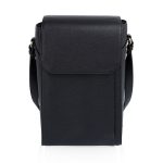 Custom Barossa Two Bottle Leatherette Wine Tote with Company Logo - Personalized Bulk Corporate Gift - 1