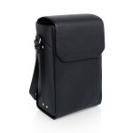 Custom Barossa Two Bottle Leatherette Wine Tote with Company Logo - Personalized Bulk Corporate Gift