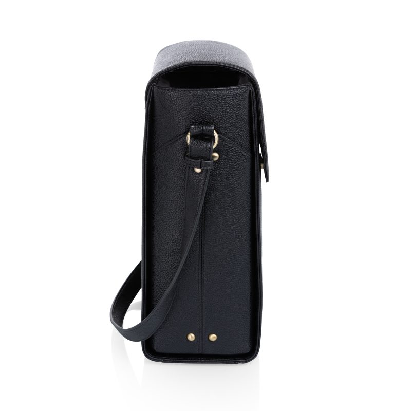 Custom Barossa Two Bottle Leatherette Wine Tote with Company Logo - Personalized Bulk Corporate Gift - 2