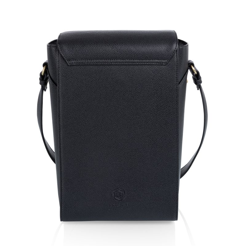 Custom Barossa Two Bottle Leatherette Wine Tote with Company Logo - Personalized Bulk Corporate Gift - 3