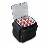 Custom Bodega Insulated 12-Bottle Wine Tote Cooler w/Removable Dividers & Wheeled Trolley with Company Logo - Personalized Bulk Corporate Gift