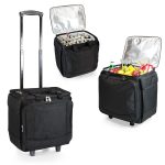 Custom Bodega Insulated 12-Bottle Wine Tote Cooler w/Removable Dividers & Wheeled Trolley with Company Logo - Personalized Bulk Corporate Gift - 3