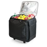 Custom Bodega Insulated 12-Bottle Wine Tote Cooler w/Removable Dividers & Wheeled Trolley with Company Logo - Personalized Bulk Corporate Gift - 6