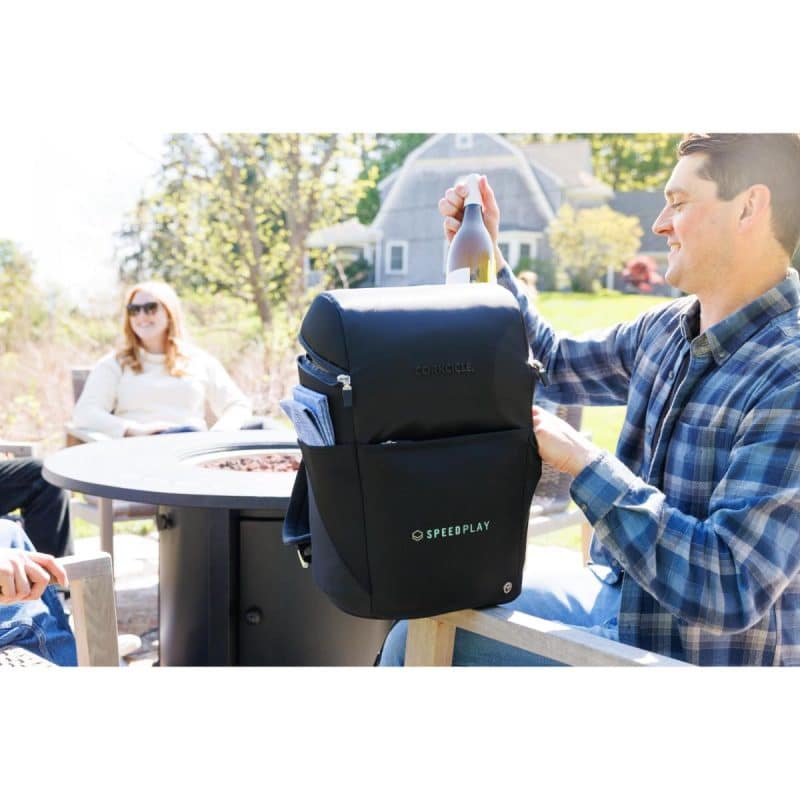 Custom CORKCICLE Series A Backpack Cooler - Black with Company Logo - Personalized Bulk Corporate Gift - 7