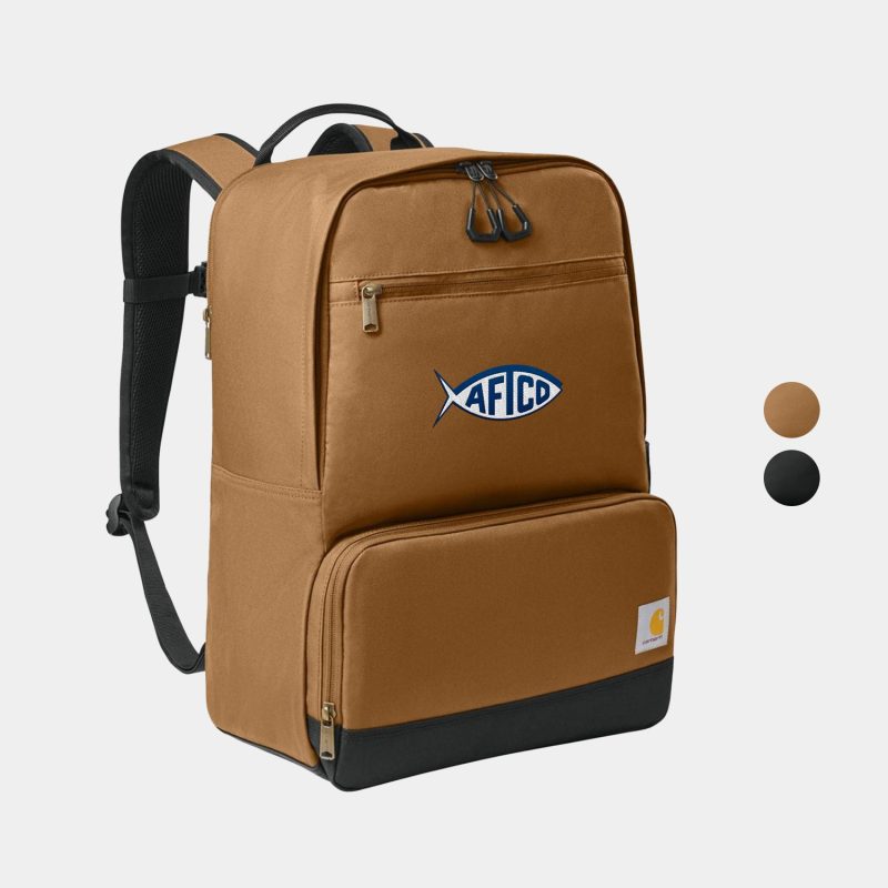 Custom Carhartt ® Durable Two-Compartment Cooler Backpack with Company Logo - Personalized Bulk Corporate Gift