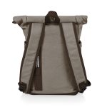 Custom Carmel Roll Top Picnic Backpack Cooler with Company Logo - Personalized Bulk Corporate Gift - 3
