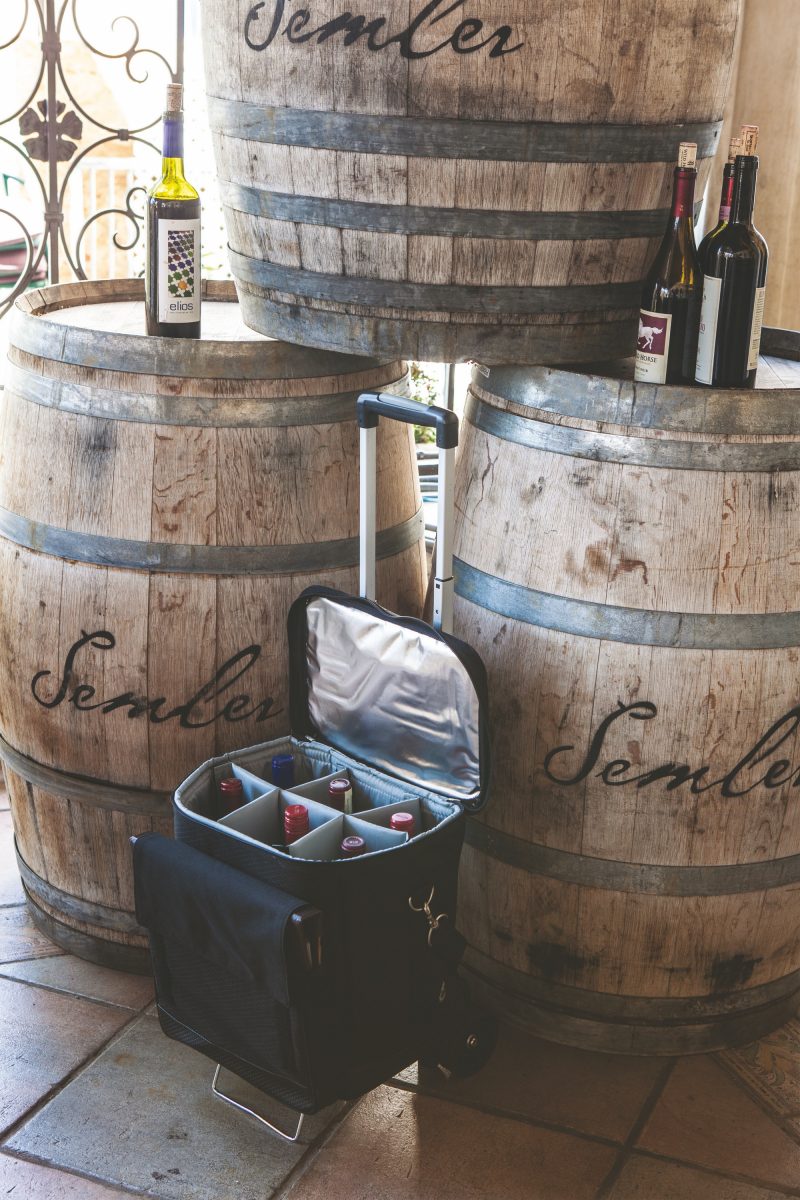 Custom Cellar Insulated Wine Tote Cooler w/Removable Divider with Company Logo - Personalized Bulk Corporate Gift - 2