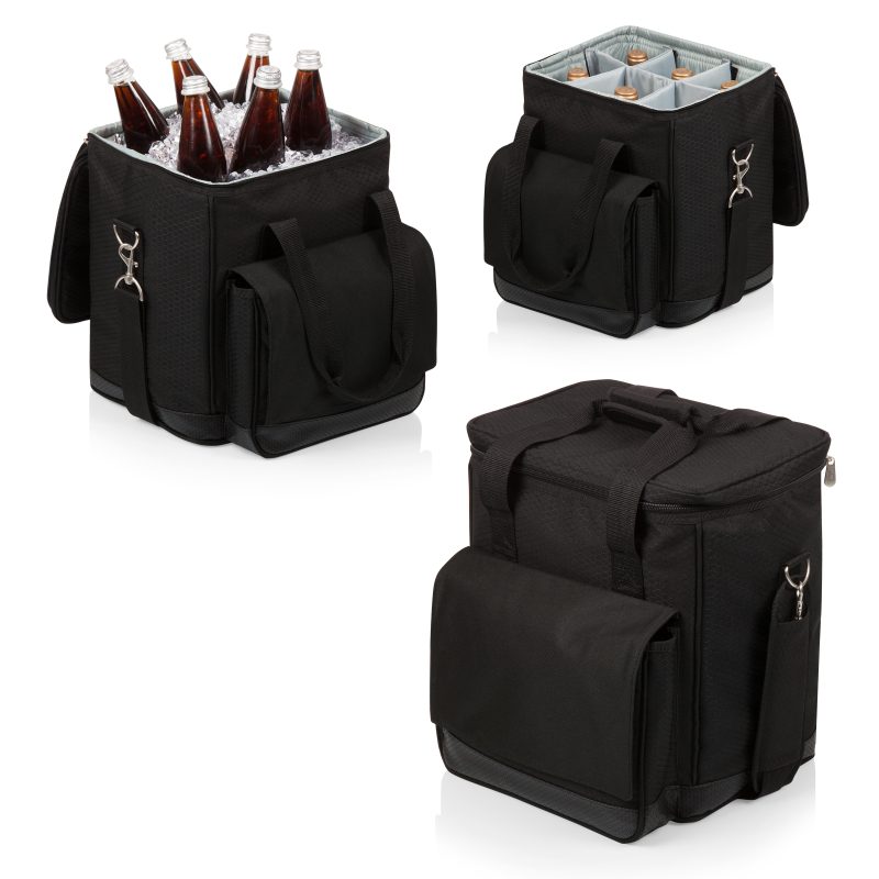 Custom Cellar Insulated Wine Tote Cooler w/Removable Divider with Company Logo - Personalized Bulk Corporate Gift - 3