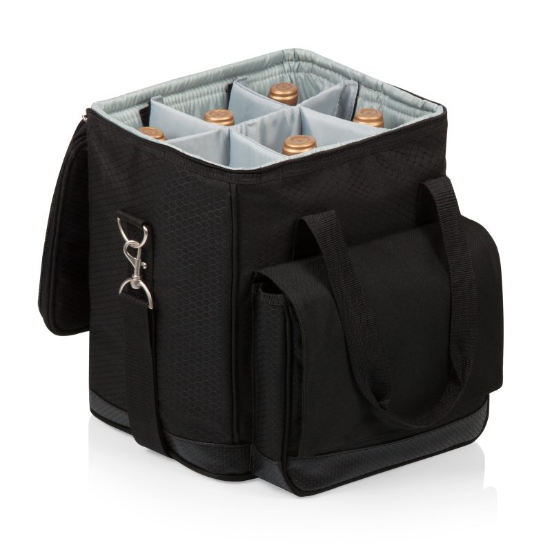 Custom Cellar Insulated Wine Tote Cooler w/Removable Divider with Company Logo - Personalized Bulk Corporate Gift - 6