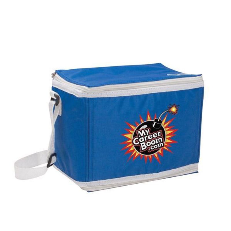 Custom Chill by FlexiFreeze® 6-Can Cooler with Company Logo - Personalized Bulk Corporate Gift