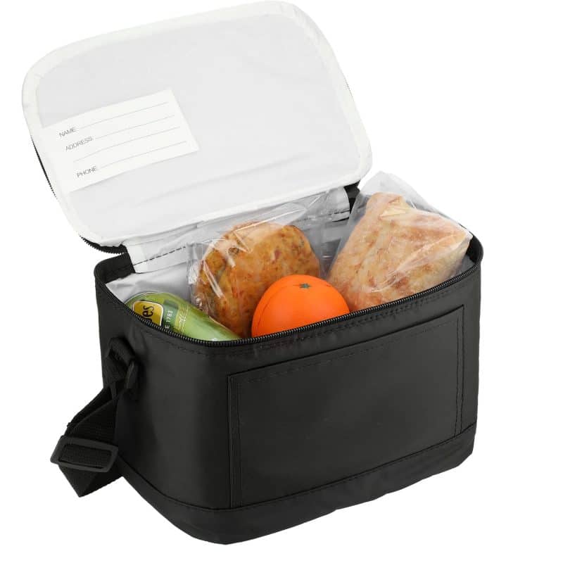 Custom Classic Insulated 6-Can Cooler Lunch Bag with Company Logo - Personalized Bulk Corporate Gift - 3