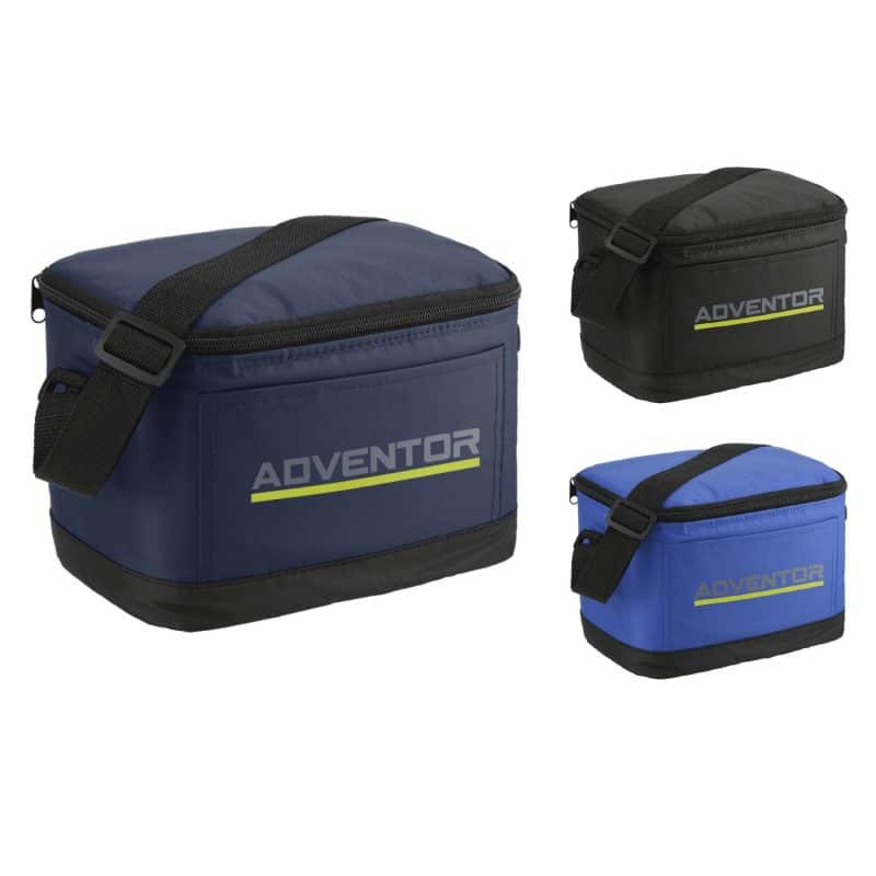 Custom Classic Insulated 6-Can Cooler Lunch Bag with Company Logo - Personalized Bulk Corporate Gift - 9
