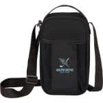 Custom Crossbody Recycled 6-Can Cooler with Company Logo - Personalized Bulk Corporate Gift
