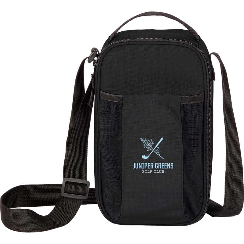 Custom Crossbody Recycled 6-Can Cooler with Company Logo - Personalized Bulk Corporate Gift - 2