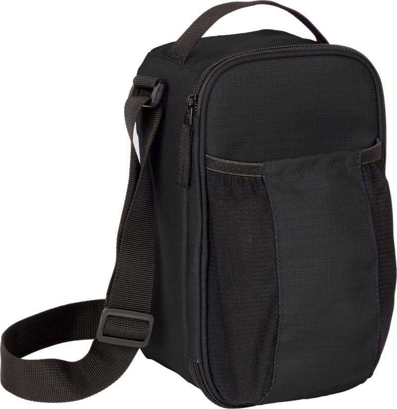 Custom Crossbody Recycled 6-Can Cooler with Company Logo - Personalized Bulk Corporate Gift - 4