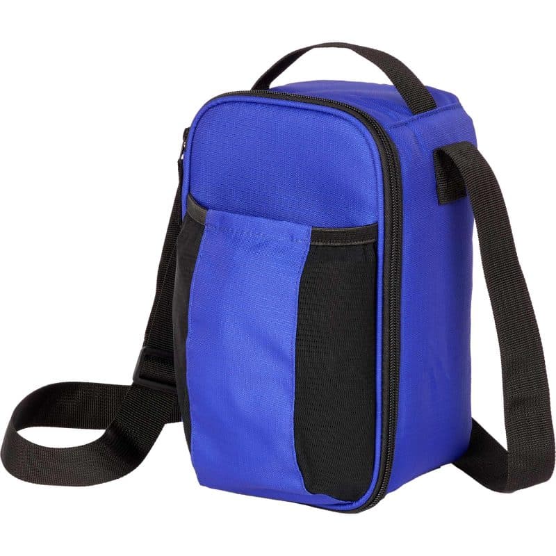 Custom Crossbody Recycled 6-Can Cooler with Company Logo - Personalized Bulk Corporate Gift - 9