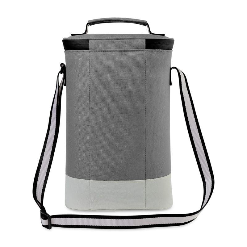Custom Cuisinart Outdoors Bottle Cooler Tote - Medium Grey with Company Logo - Personalized Bulk Corporate Gift - 3