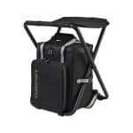 Custom Cuisinart Outdoors Folding Chair Backpack Cooler - Black with Company Logo - Personalized Bulk Corporate Gift - 1