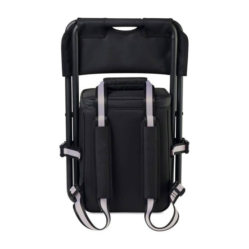 Custom Cuisinart Outdoors Folding Chair Backpack Cooler - Black with Company Logo - Personalized Bulk Corporate Gift - 4