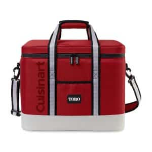 Custom Cuisinart Outdoors Square Cooler - Red with Company Logo - Personalized Bulk Corporate Gift
