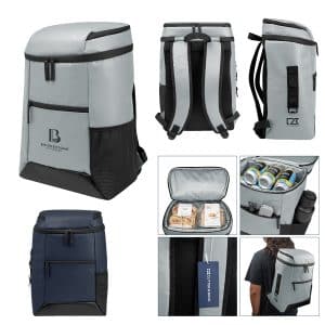 Custom Cutter & Buck 18 Can Cooler Backpack with Company Logo - Personalized Bulk Corporate Gift