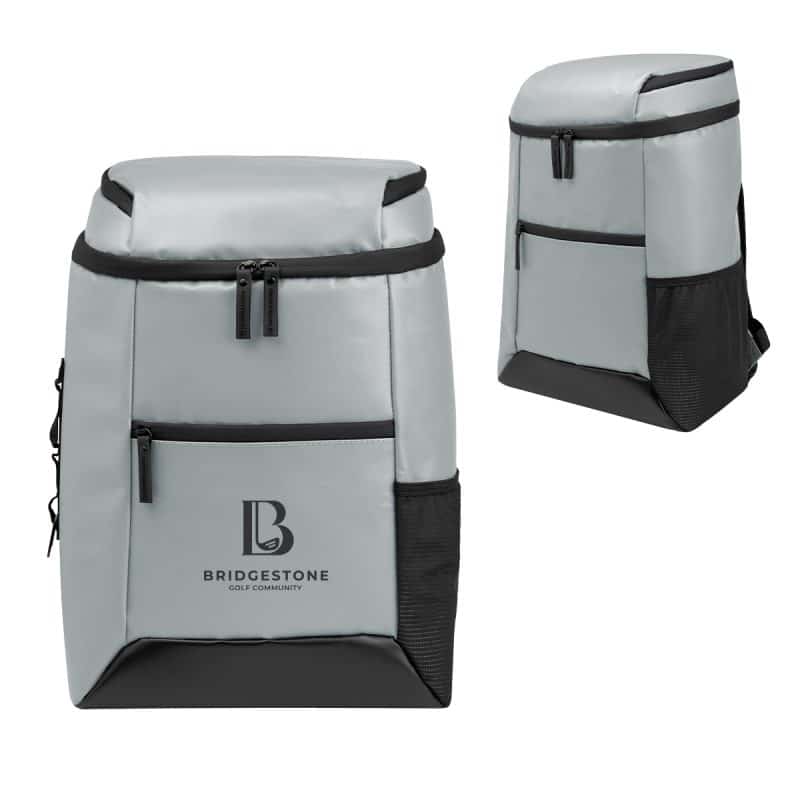 Custom Cutter & Buck 18 Can Cooler Backpack with Company Logo - Personalized Bulk Corporate Gift - 5