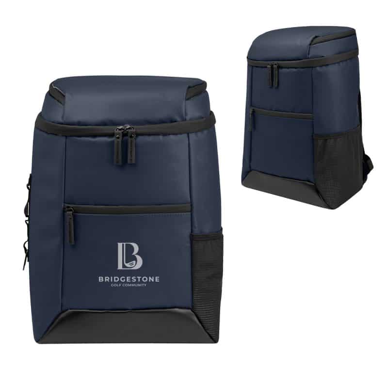 Custom Cutter & Buck 18 Can Cooler Backpack with Company Logo - Personalized Bulk Corporate Gift - 7