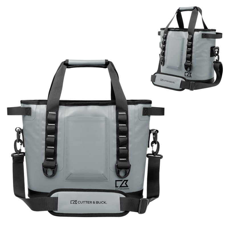 Custom Cutter & Buck® 18 Can Cooler Tote Bag with Company Logo - Personalized Bulk Corporate Gift - 1
