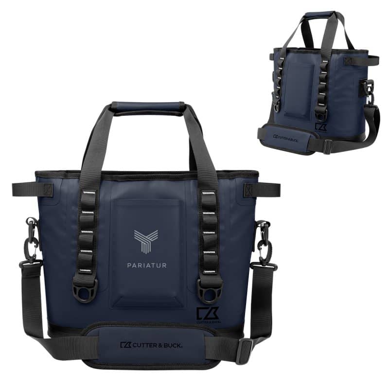 Custom Cutter & Buck® 18 Can Cooler Tote Bag with Company Logo - Personalized Bulk Corporate Gift - 3