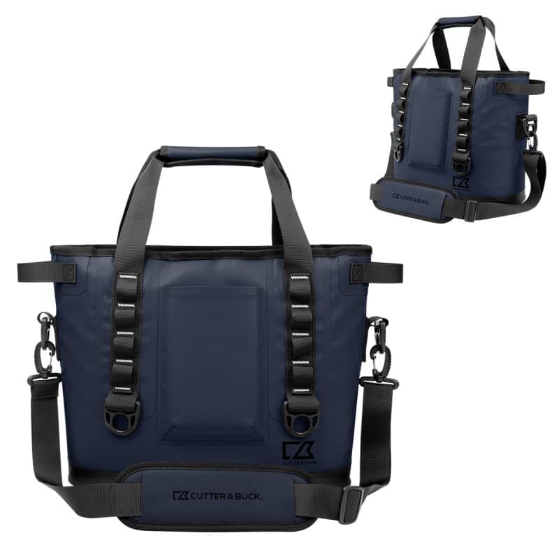 Custom Cutter & Buck® 18 Can Cooler Tote Bag with Company Logo - Personalized Bulk Corporate Gift - 4