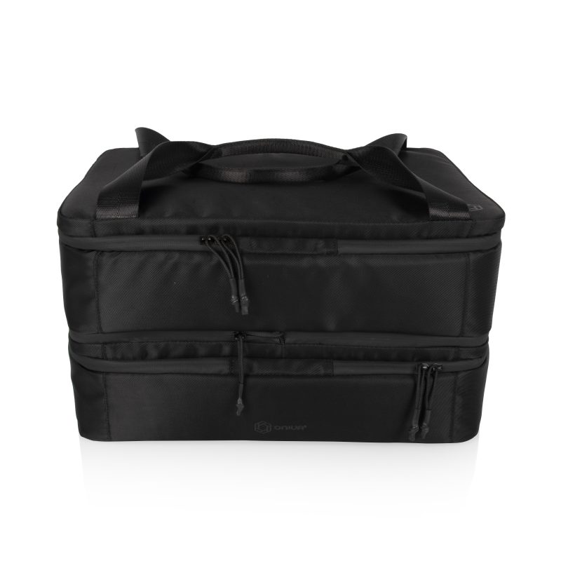 Custom Double Decker Casserole Tote with Company Logo - Personalized Bulk Corporate Gift - 1