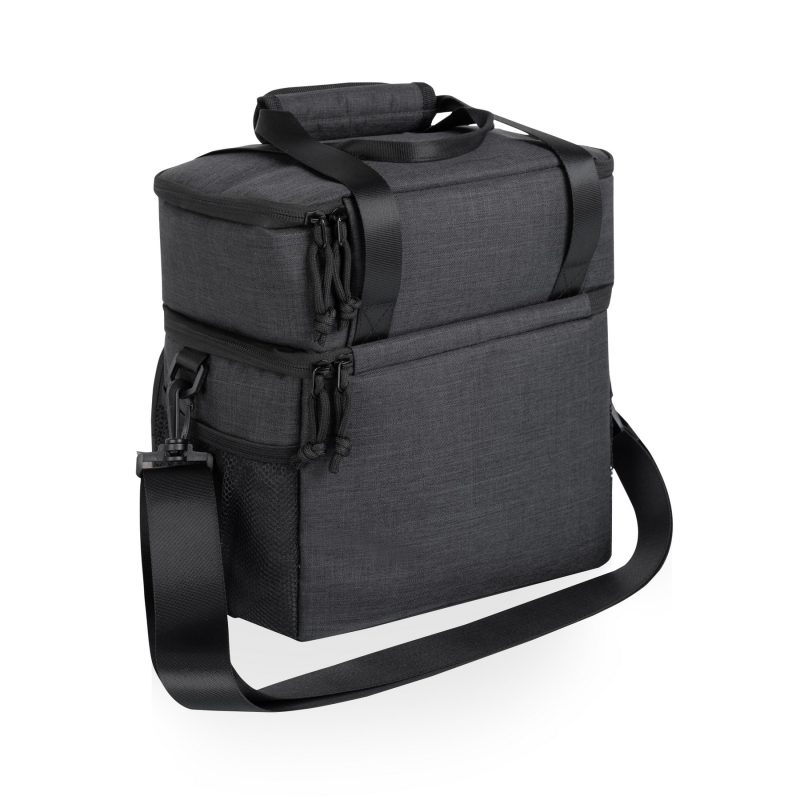 Custom Double-Decker Lunch Cooler with Company Logo - Personalized Bulk Corporate Gift - 1