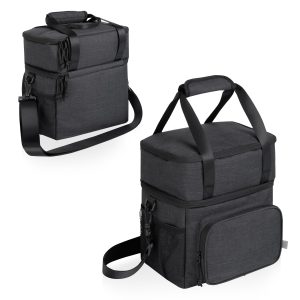 Custom Double-Decker Lunch Cooler with Company Logo - Personalized Bulk Corporate Gift