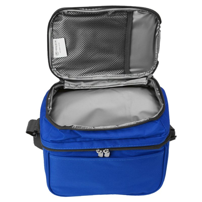 Custom Dual Compartment 6-Can Cooler with Company Logo - Personalized Bulk Corporate Gift - 2