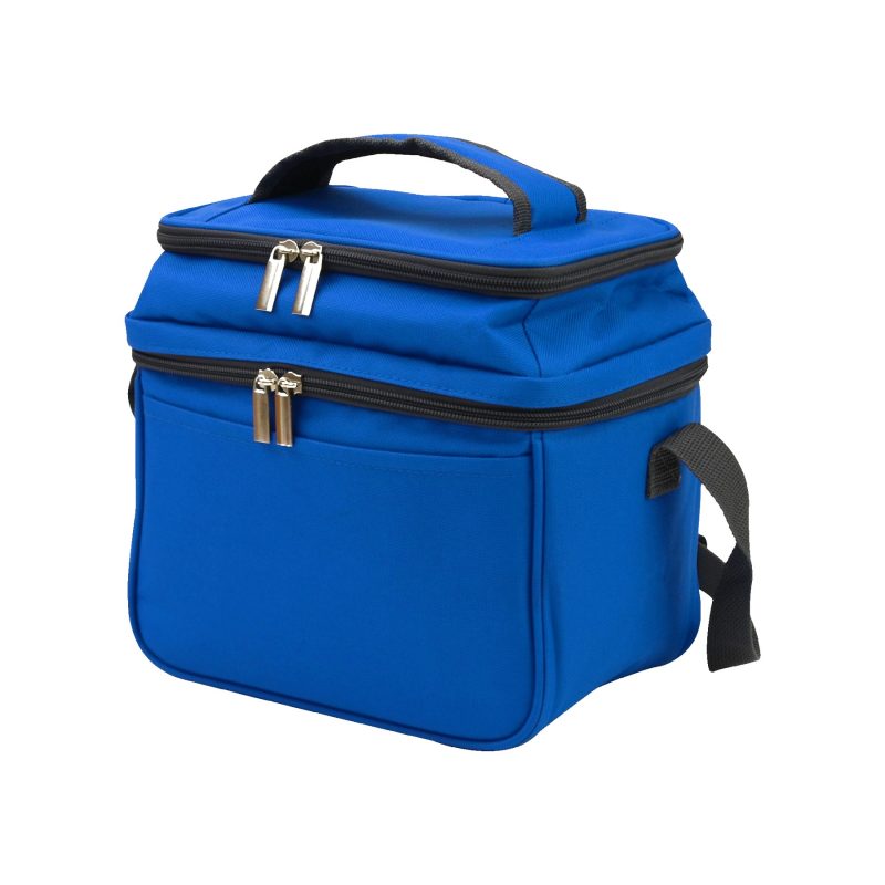 Custom Dual Compartment 6-Can Cooler with Company Logo - Personalized Bulk Corporate Gift - 4