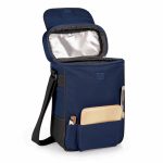 Custom Duet Insulated Two-Bottle Wine & Cheese Tote with Company Logo - Personalized Bulk Corporate Gift - 2