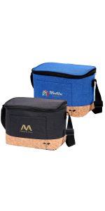 Custom EarthTrendz rPET 6 Can Cooler with Company Logo - Personalized Bulk Corporate Gift
