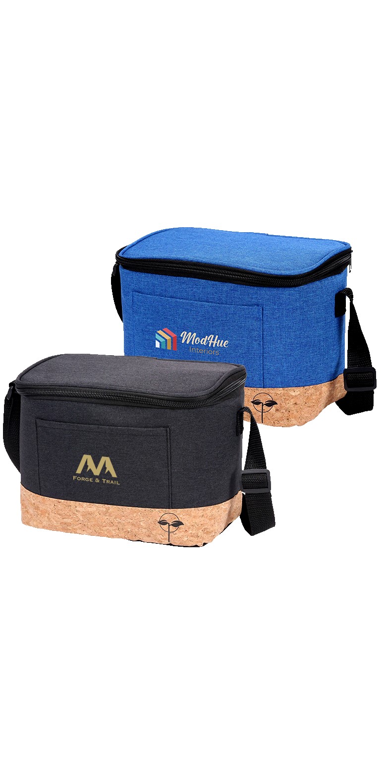 Custom EarthTrendz rPET 6 Can Cooler with Company Logo - Personalized Bulk Corporate Gift