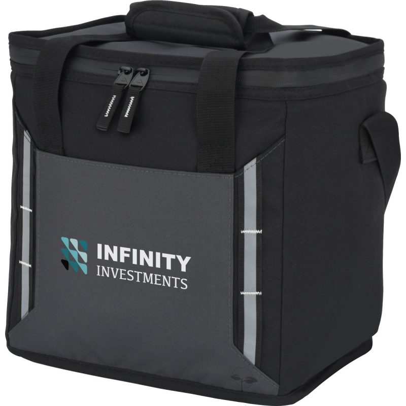 Custom EarthTrendz rPET Zephyr 24 Can Cooler with Company Logo - Personalized Bulk Corporate Gift - 1