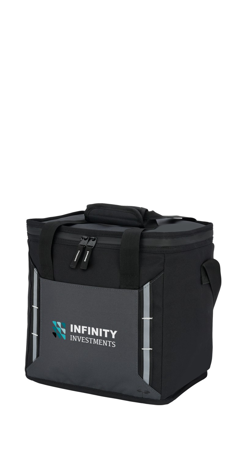 EarthTrendz-rPET-Zephyr-24-Can-Cooler-CB184 Custom EarthTrendz rPET Zephyr 24 Can Cooler with Company Logo - Personalized Bulk Corporate Gift