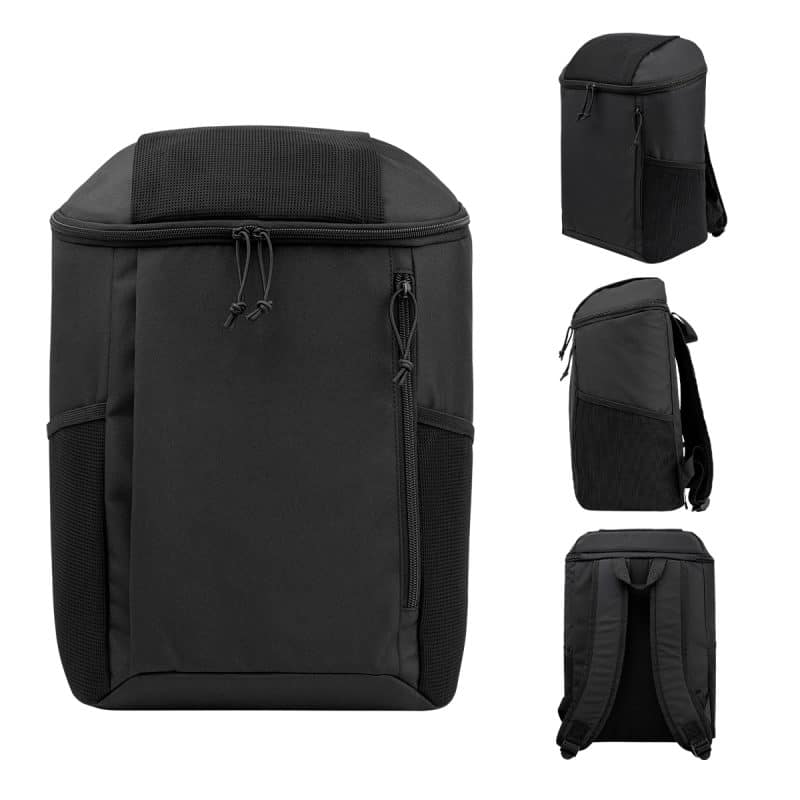 Custom Endeavor Rpet 15 Can Cooler Backpack with Company Logo - Personalized Bulk Corporate Gift - 1